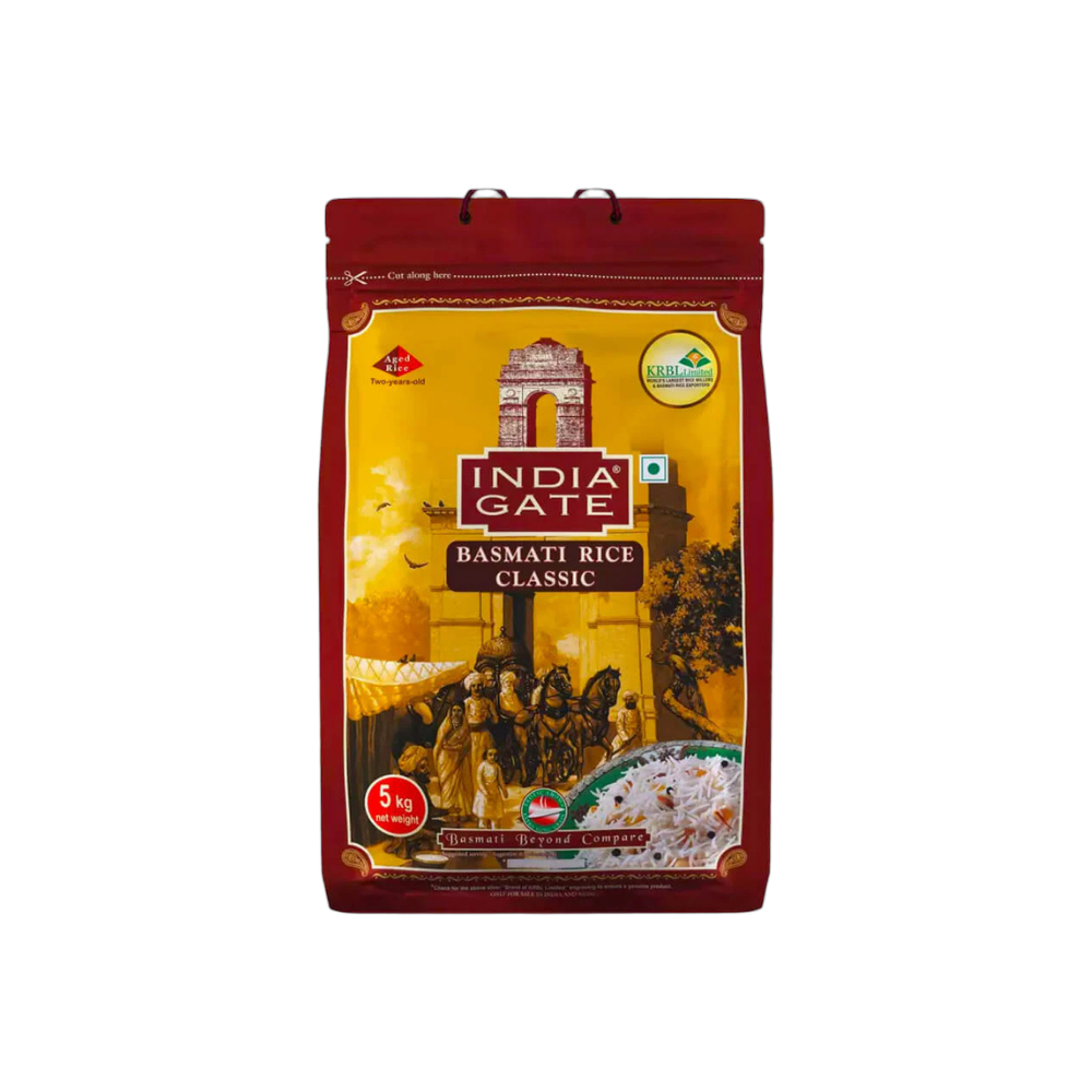 India Gate Classic Basmati Rice – Premium Aged Long Grain