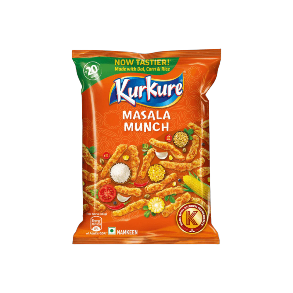 Kurkure Masala Munch – Crunchy Spicy Indian Snack 90g