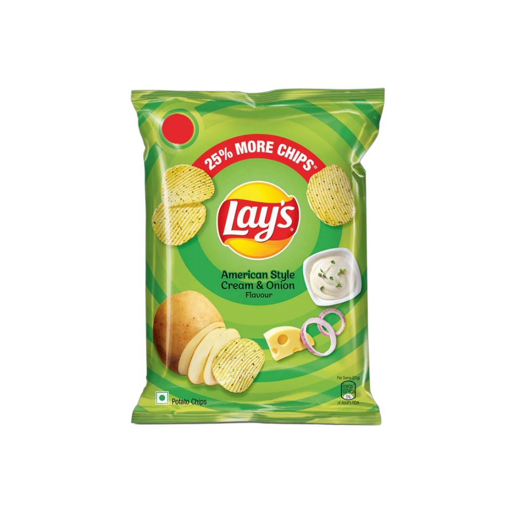 Lay’s American Style Cream & Onion – Creamy Potato Chips 52g