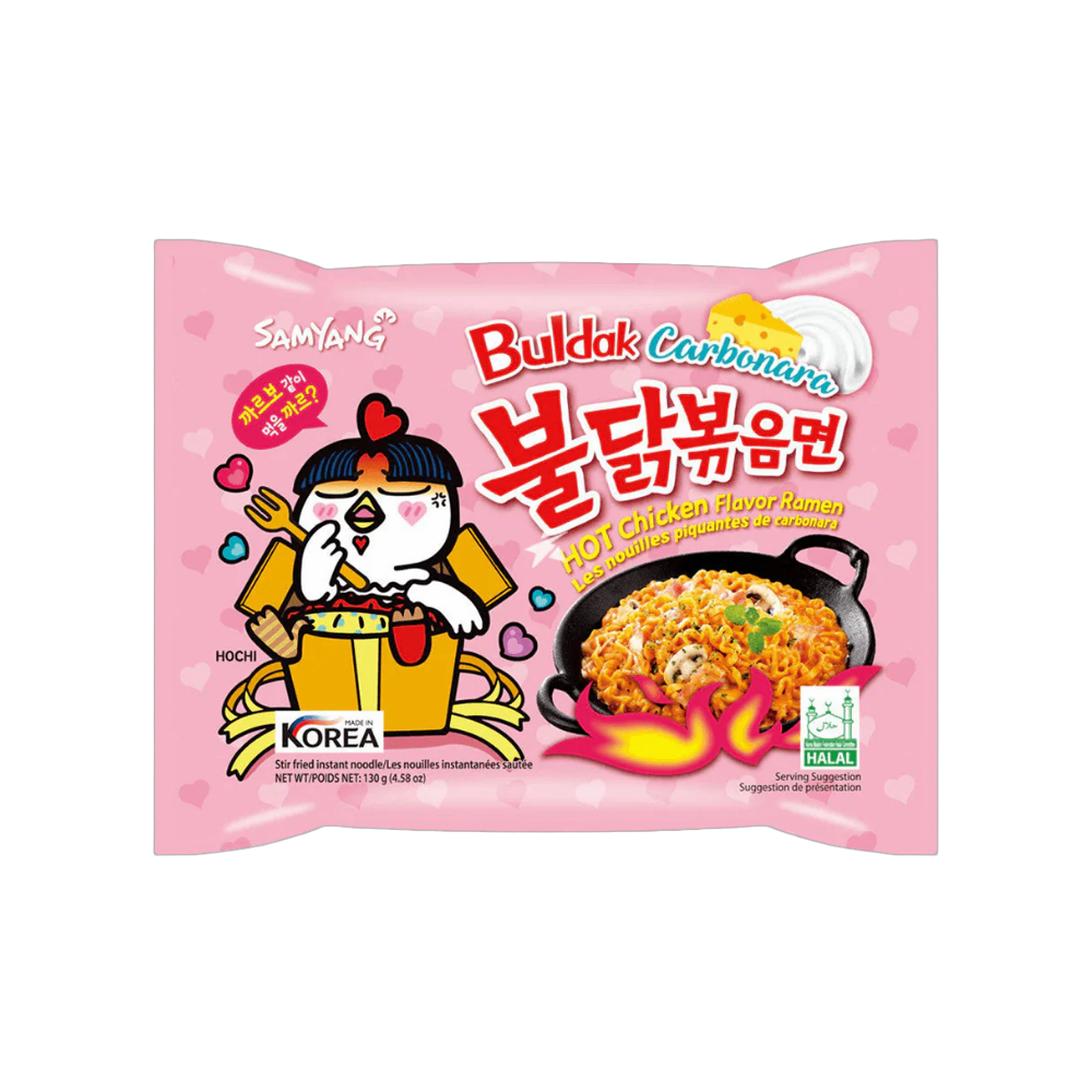 Samyang Buldak Carbonara Hot Chicken Ramen – Spicy Korean Noodles