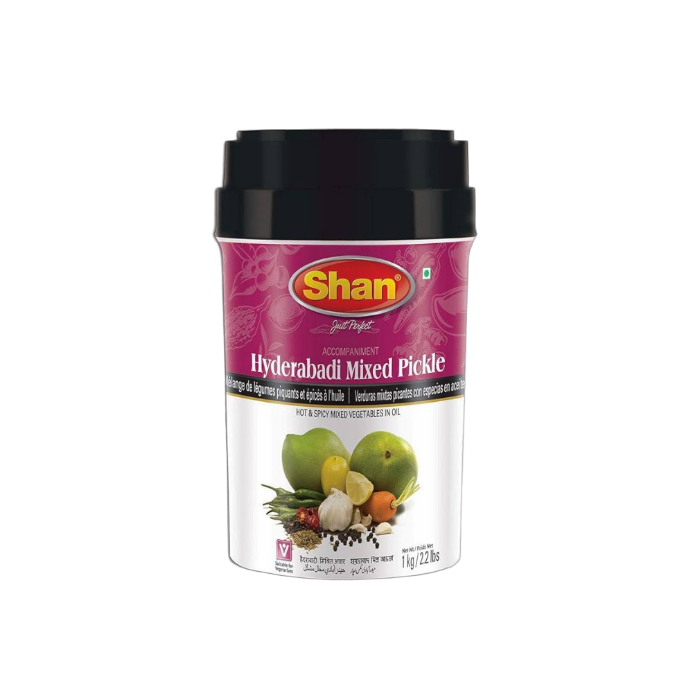 Shan Hyderabadi Pickle – Spicy & Tangy Mixed Achar 1kg